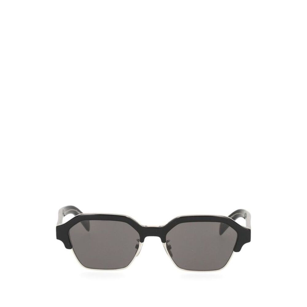 Celine Men Black Frame 63 Sunglasses In Acetate And Metal